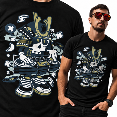 KOSZULKA ANIMOWANA SAMURAI DJ
